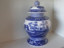 Spode Blue Tower Large Ginger Jar with Cover