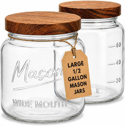 Kitchentoolz large mason jars - mason,