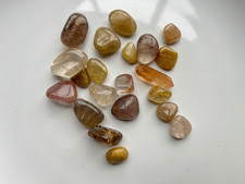 ? Golden Rutile & Citrine Quartz Collection 130g — Natural Crystals 1-3cm