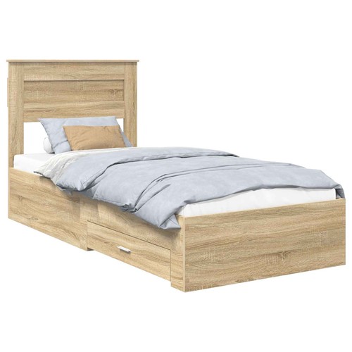 Bed frame with - bed, headboard