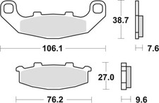 ORGANIC BRAKE PADS KH141