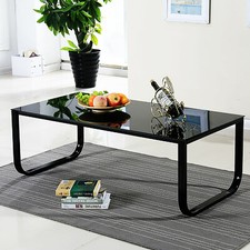 Modern Glass Coffee Table Side
