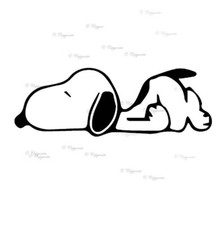 Sleeping Snoopy Vinyl Decal