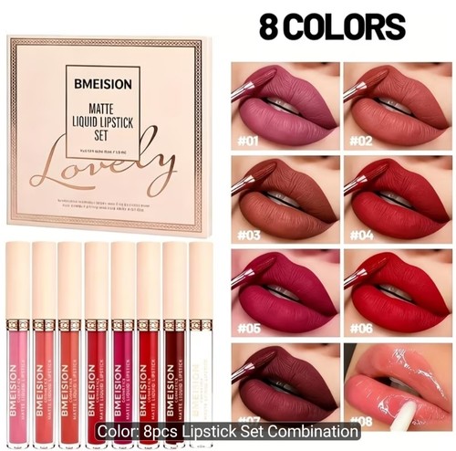 8pcs liquid matte lipstick - liquid,