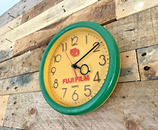 MID CENTURY FUJI FUJIFILM ADVERTISING SHOP DISPLAY WALL CLOCK VINTAGE PROP 70'S
