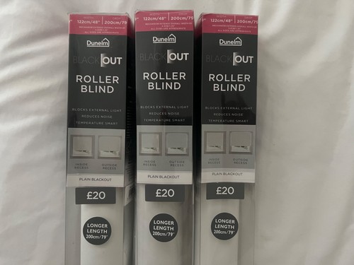 White blackout roller blind - white,