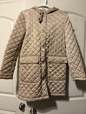 ZARA BASIC Quilted Hooded Long