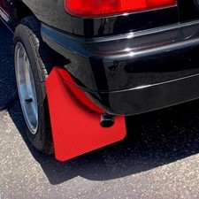 Red Mudguards For Mitsubishi
