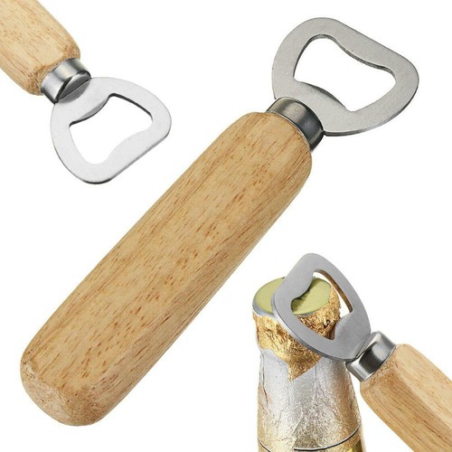 Wooden handle bottle - wooden,