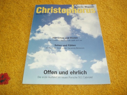 Porsche magazine christophorus - magazine,