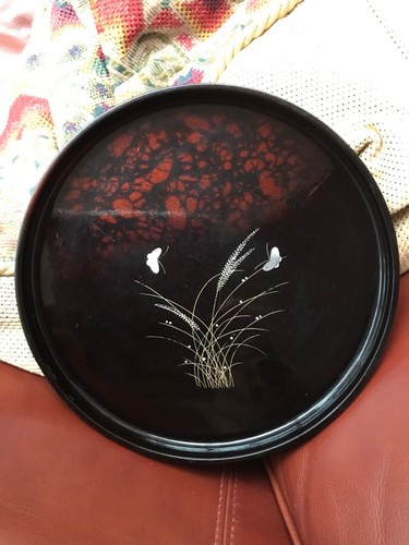 Pretty chinese lacquer tray - chinese,