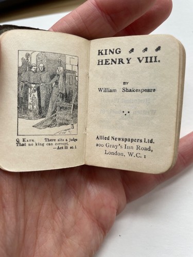 Antique miniature shakespeare - miniature,