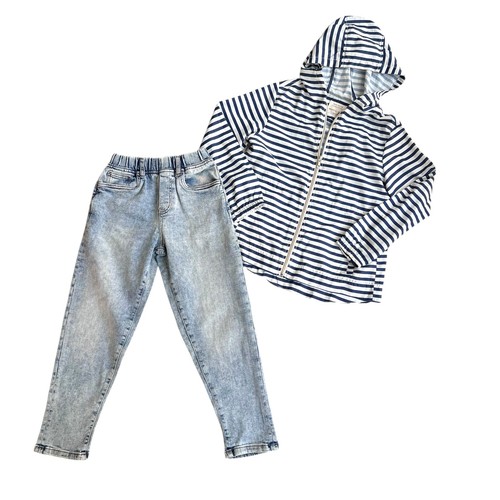 Zara girls coastal stripe rain - girls,