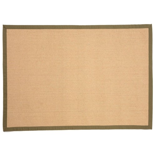 Sisal jute boucle - sisal, green