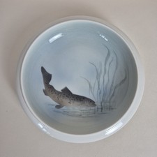 Vintage Royal Copenhagen Fish Koi Carp Small Plate Dish 2926 2559 Dannish