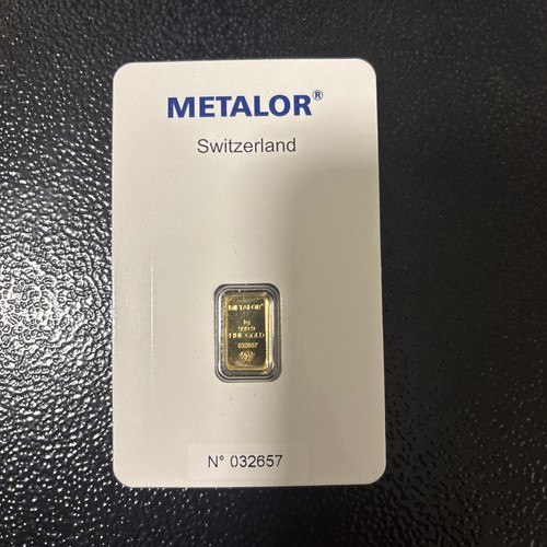 Metalor certified gold bar - gold,