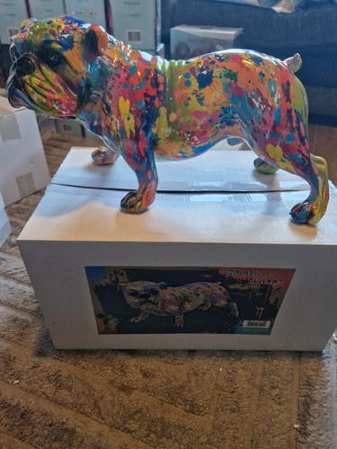 Large groovy art bulldog - groovy,