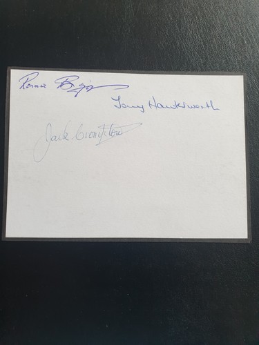 Postcard size card - size, signed