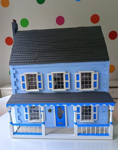 Dolls house scale wooden - house,