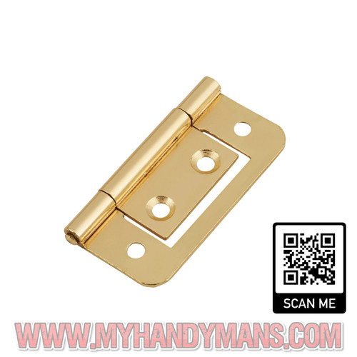 Brass flush door - hinges, for