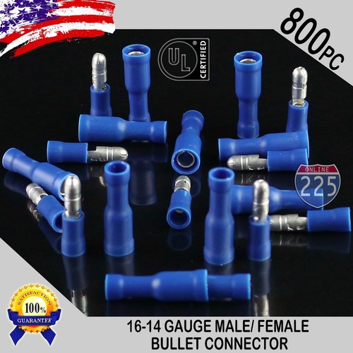 800 pack awg blue male - 16-14,