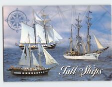 Postcard Tall Ships Sight on