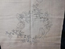 Vintage 100% Linen Cushion