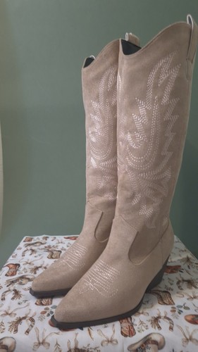 Ladies knee high beige - ladies,