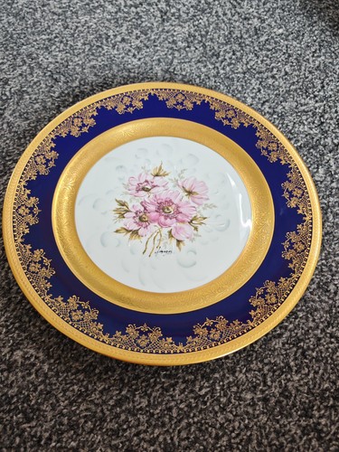 Limoges porcelain plate - porcelain,
