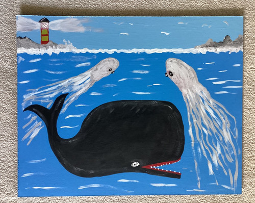Original nautical oil painting - original,