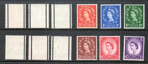 Qeii 1957 sg561 sg566 - qeii,