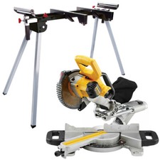 Dewalt DCS365N 18V XR Cordless XPS 184mm Slide Mitre Saw Body with Leg Stand