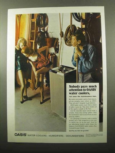 1969 oasis water cooler - water,