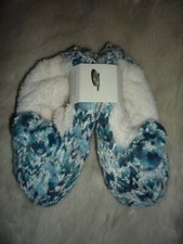 Fat Face Multi Knit Ballerina Cosy Socks Slippers BNWT Blue