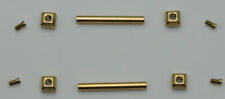Gold watch part screws tubes