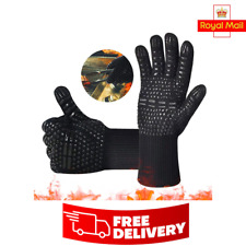 BBQ Oven Gloves 800°C Extreme Heat Resistant, Food Grade Kitchen Grill
