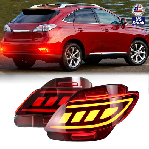 Red rear bumper reflectors - rear,