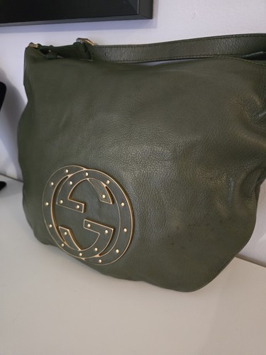 Gucci blondie green leather - ,