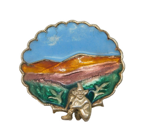 Sterling silver enamel cornish - silver,