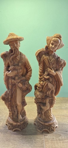 Vintage chinoisere statues - chinoisere,