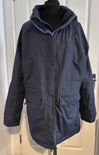 Mountain Warehouse Glacial Women’s Waterproof Jacket Navy Hooded Coat 16 Uk
