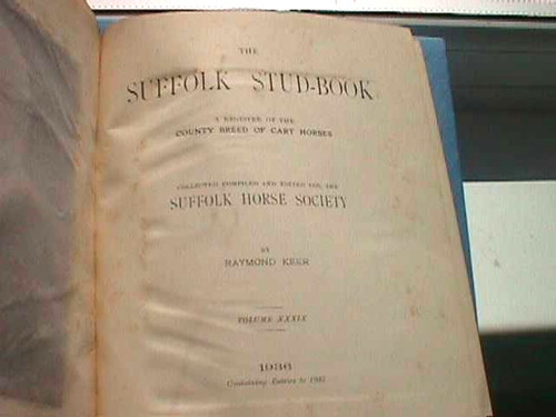 The suffolk stud book - suffolk, stud-book