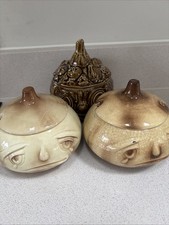 Sylvac Face Pots X 3