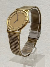 Seiko Lassale 5A54 0110 Quartz Gold Dial Watch Japan Men’s Vintage 31mm Used