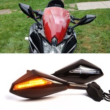 2x Motorcycle Mirrors LED