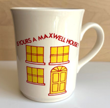 Maxwell House Coffee Mug Cup Retro Advertising Is Yours A Maxwell House? Tea Cup