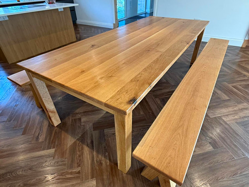 English oak refectory dining - refectory,