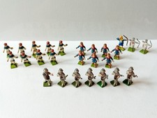 Collection Of 26 Metal Medieval War Gaming Figures Of Soldiers Painted