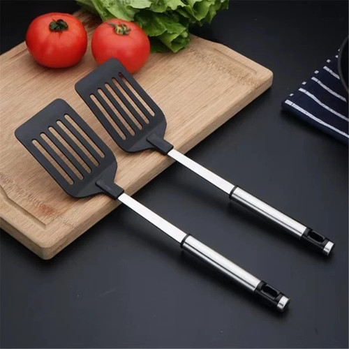Stainless steel slotted turner - steel,