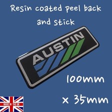 Austin Classic Mini Resin 3D Domed Badge Bonnet Front Grill Grille Car Part 